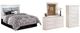Signature Design by Ashley® Bostwick Shoals 4-Piece White Queen/Full Panel Headboard Bed Set-0