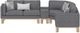Emerald Home Maeve 4-Piece Gray Console Sectional-3