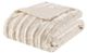 Olliix by Madison Park Duke1 White Long Fur Throw-0