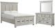Elements International McCoy 3-Piece Antique White Queen Storage Bedroom Set-0