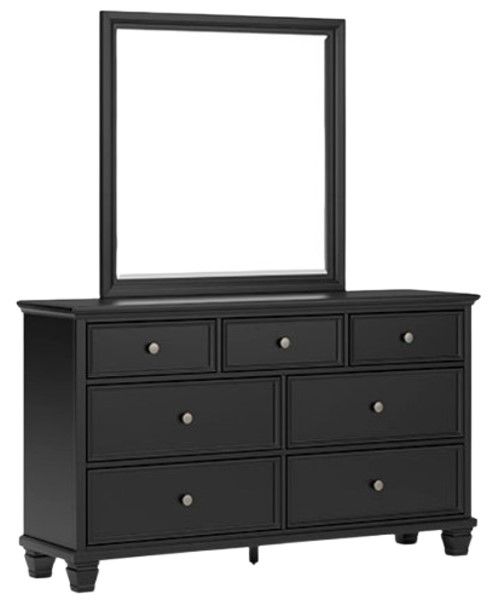 Signature Design by Ashley® Lanolee 4-Piece Black Twin Panel Bedroom Set-2