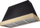 AGA Euclid 48" Matte Black Wall Mounted Range Hood  with Brushed Brass Trim-0