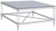 Coaster® Lindley 2-Piece Tempered Glass Top Occasional Table with Chrome Base Set-4