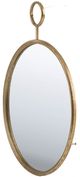 A & B Home Gold Round Wall Mirror-0