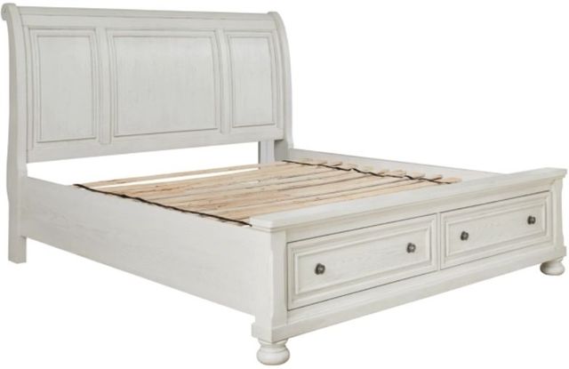 Signature Design by Ashley® Robbinsdale 5-Piece Antique White Queen Storage Sleigh Bedroom Set-1