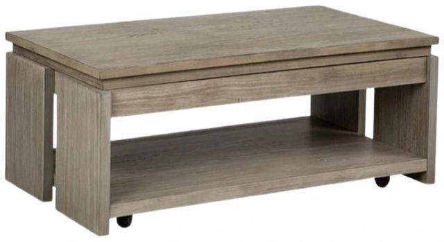 Magnussen Home® Conrad Stone Harbor Gray Lift Top Storage Cocktail Table-0