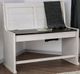 Furniture of America® Nekoma White Counter Height Loveseat Bench-0
