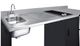 Summit® 72" Black/Stainless Steel Barrier-Free All-in-one Kitchenette-1
