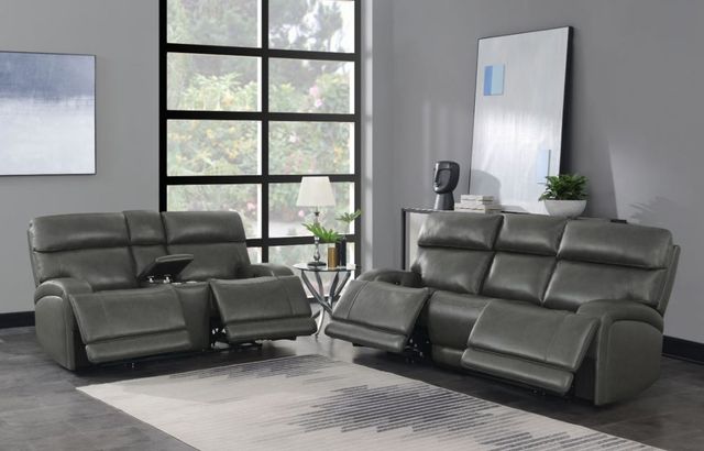 Coaster® Longport Charcoal Upholstered Power Sofa-3