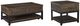 Signature Design by Ashley® Johurst 2-Piece Grayish Brown Living Room Tables Set-0