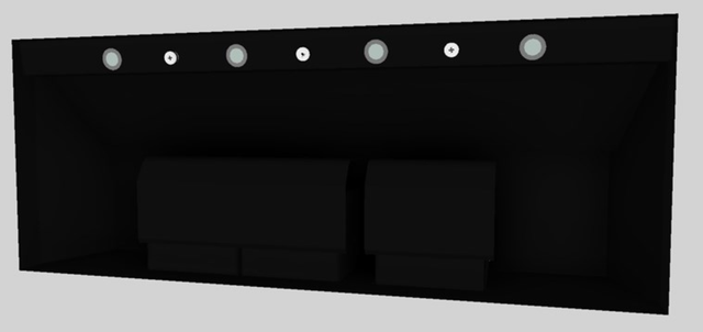Vent-A-Hood® 60" Black Wall Mounted Liner Insert-2