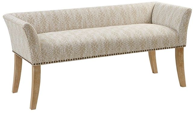 Olliix by Madison Park Taupe Multi Welburn Accent Bench-2