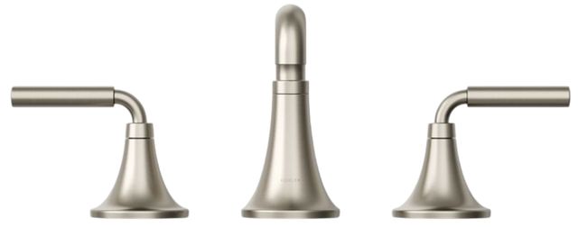 KOHLER® Tone™ Vibrant Brushed Nickel 1.2 GPM Widespread Bathroom Sink Faucet-4