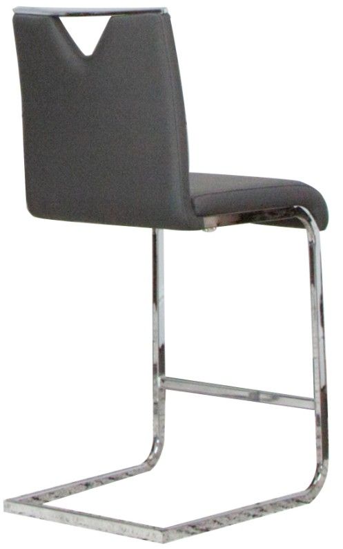 Cramco Dana Charcoal/Chrome Counter Stool-1