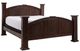 Vintage Furniture Mansion Walnut King Bed-0