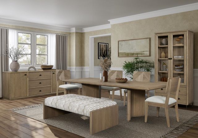 Bernards Linné Wheat Upholstered Cocktail Table-2