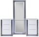 Global Furniture USA Ylime 3-Piece Smooth White Vanity Set-1