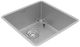 Elkay Crosstown® Polished Satin 18 Gauge 18-1/2" x 18-1/2" x 9" Single Bowl Undermount Sink Kit-0