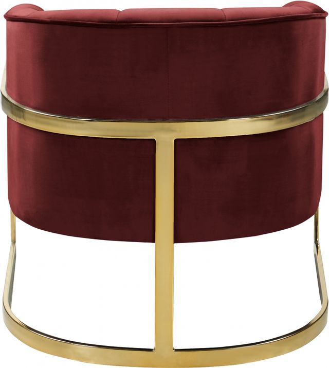 Meridian Furniture Carter Burgundy Velvet Chair-1