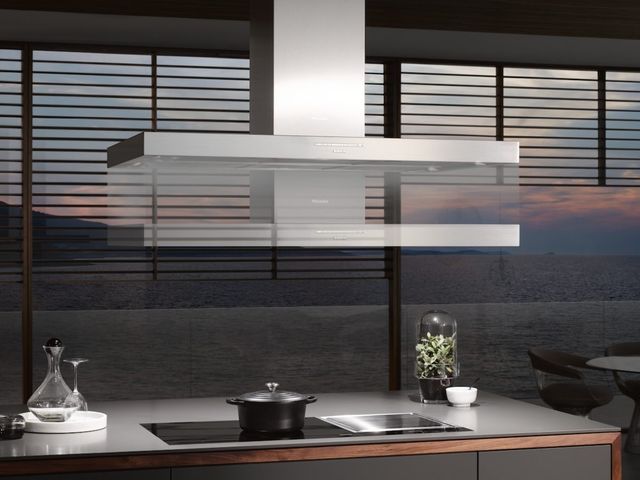 Miele DA 4248 V D Puristic Varia 48" Stainless Steel Island Range Hoods-1