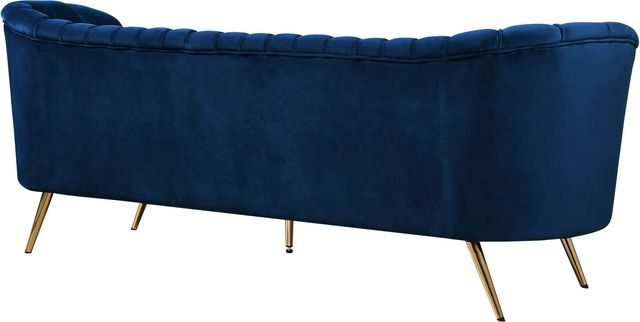 Meridian Furniture Margo Navy Velvet Sofa-1