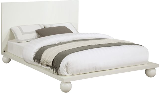 Meridian Furniture Kent Cream King Panel Bed-0