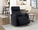 Homelegance® Traverse Black Manual Swivel Glider Recliner-1