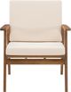 Linon Cosgrove 4-Piece Natural Fabric/Wooden Outdoor Conversation Set-5