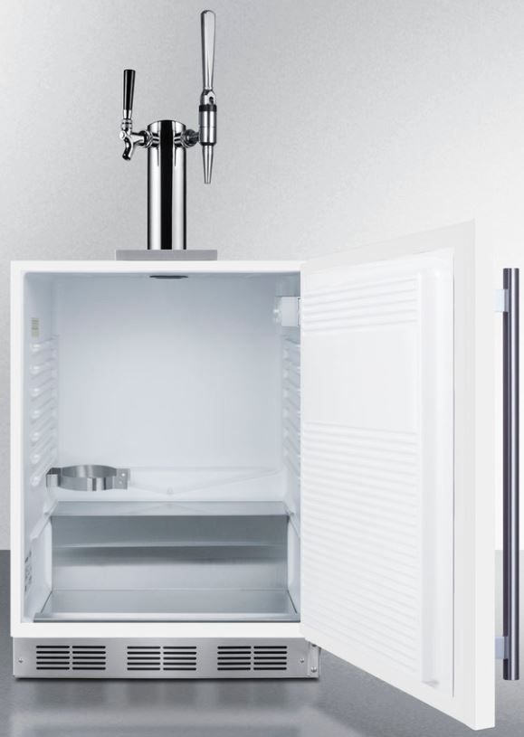 Summit® Commercial 24" White Built In Coffee Kegerator-2