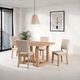 Furniture of America® Sauro 5-Piece Natural Dining Table Set-1