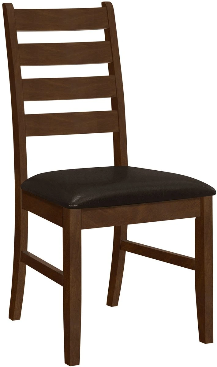 Monarch Specialties Inc. 2-Piece Brown/Walnut High Slat-Back Side