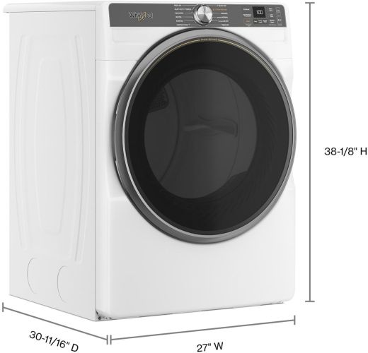 Whirlpool® 6 Series 7.4 Cu. Ft. White Front Load Electric Dryer -3