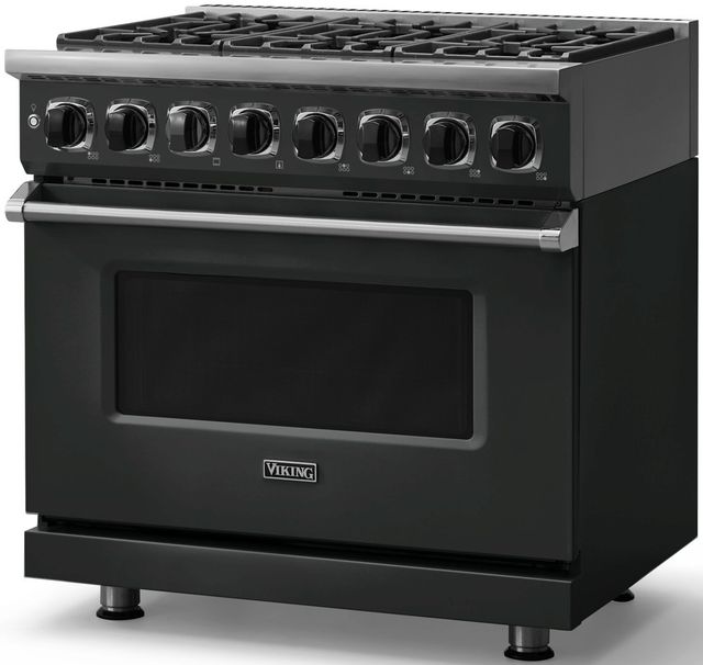 Viking® 7 Series 36" Antique Bronze Pro Style Dual Fuel Range-3