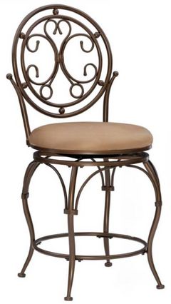 Powell® Big & Tall Beige/Bronze Counter Stool