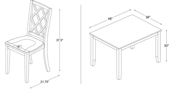 Powell® Maui 5-Piece Multi Dining Table Set-2