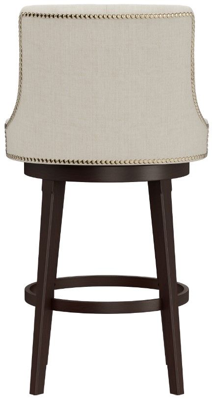 HH2 Home Halbrooke Chocolate/Cream Swivel Bar Stool-3