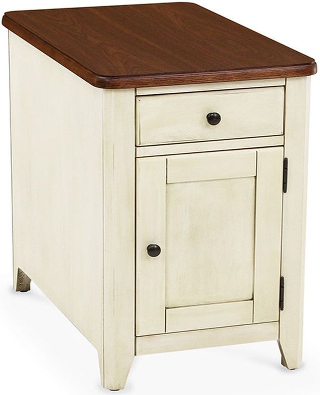 Peters-Revington™ Casual Choices™ Walnut Chairside Table with Pistachio Base-0