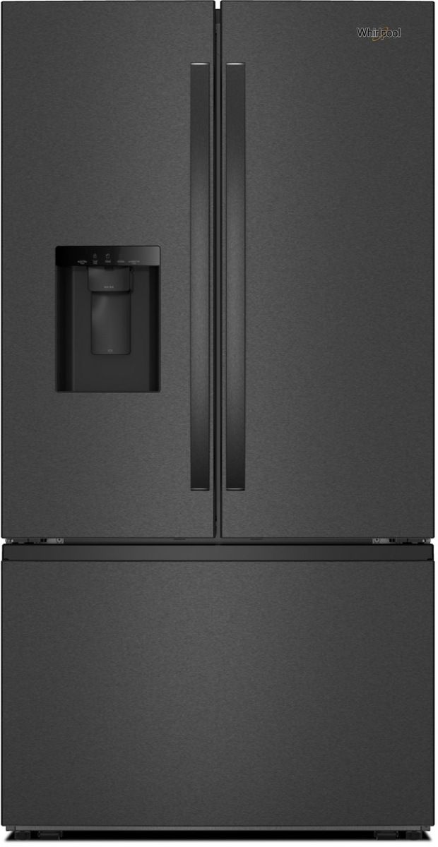 Whirlpool® 36" 29.6 Cu. Ft. Fingerprint Resistant Black Stainless Steel French Door Refrigerator with Dual Ice Makers  -0