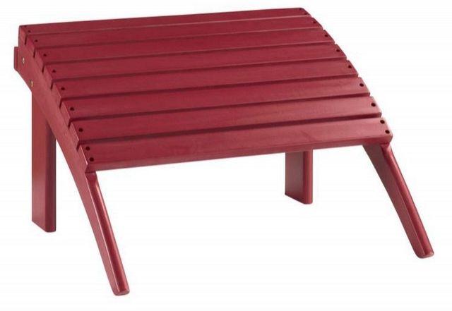 Linon Adirondack Red Ottoman-0