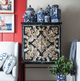 A & B Home Arabesque Black/Gold Cabinet-2