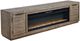 Signature Design by Ashley® Krystanza Weathered Gray TV Stand with Electric Fireplace-0