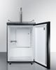 Summit® 5.6 Cu. Ft. Black Beer Cooler/Kegerator-2
