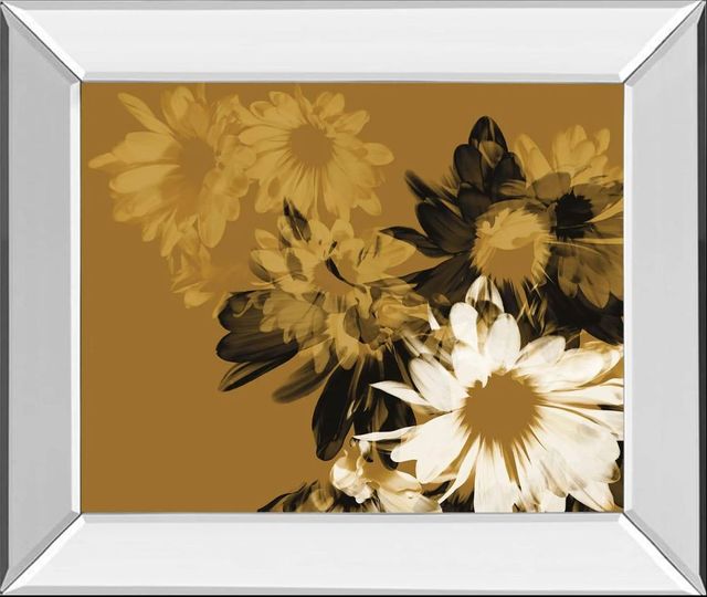 Classy Art Golden Bloom II by A.Project Mirror Framed Wall Art-0