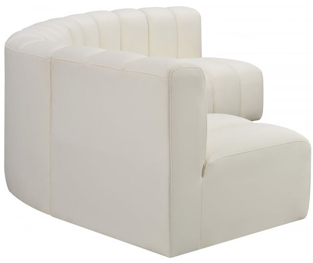 Meridian Furniture Arc 5-Piece Cream Leather Modular Sectional-2