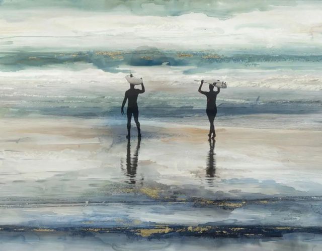 Classy Living Silhouette Beach Wall Art-1