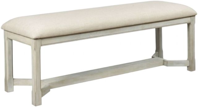 American Drew® Litchfield Clayton Driftwood Upholstered Bench-0