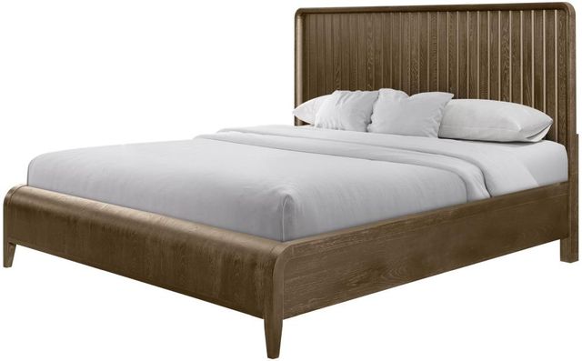 Bernards Elure Latte King Waterfall Panel Bed-3