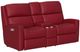 Flexsteel® Customizable Catalina Leather Power Reclining Loveseat with Console and Power Headrests-1