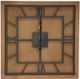 Crestview Collection Barred Time Black/Brown Wall Clock-0
