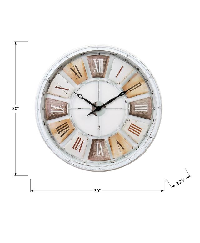 Monarch Specialties Inc. Natural 30" Wall Clock-2